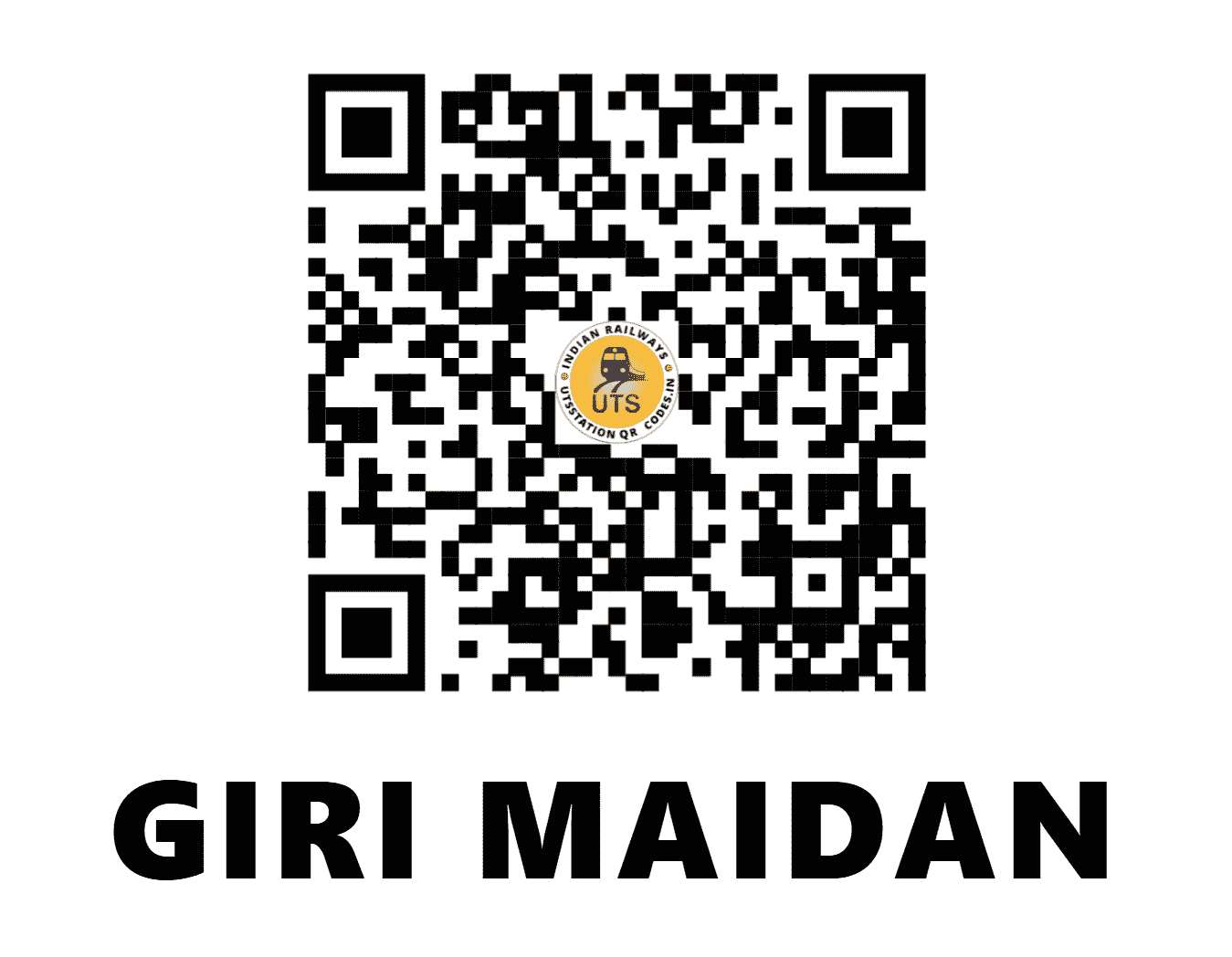 UTS QR Code for GIRI MAIDAN - GMDN (SE - WEST BENGAL)